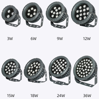 Haute Qualité 12w 18w 24w Rvb Changement De Couleur Led Projecteur IP65 Extérieur Jardin Spot Led Projecteur Bâtiment Façade