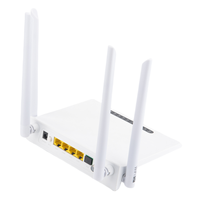 Router Terminal Jaringan Optik FTTH ZC-500GWT XPON ONT 4GE+AC1200 WIFI 5+CATV+WDM+AGC BARU Dual Band ONU+Mesh Realtek RTL9607C