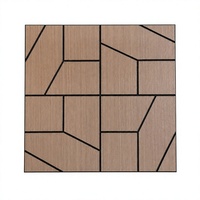 Panneaux muraux acoustiques 3D modernes en MDF PET, revêtement décoratif modulaire pour salon, chambre, hôtel, appartement