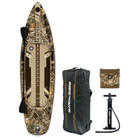 Planche à pagaie gonflable pour la pêche avec porte-cannes et support moteur, capacité de charge élevée, SUP gonflable pour la pêche