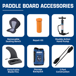 Kayak gonflable monoplace pour la pêche en mer, utilisation extérieure, matériau Drop Stitch - Product Image 5