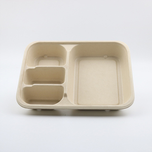 <span class=keywords><strong>Plateau</strong></span> jetable en acier inoxydable, <span class=keywords><strong>plateau</strong></span> à <span class=keywords><strong>repas</strong></span>, bagate rectangulaire de 3 à <span class=keywords><strong>5</strong></span> <span class=keywords><strong>compartiments</strong></span> avec couvercles transparents - Product Image 3