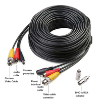 Câble d'alimentation vidéo BNC DC pour caméra de sécurité CCTV, cuivre PVC 12V 10FT 20FT 50FT 75FT 100FT