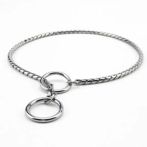 Kalung Rantai Anjing Bahan Stainless Steel Anti Gigit, Dapat Disesuaikan, untuk Latihan dan Jalan-Jalan di Luar Ruangan, Cocok untuk Hewan Peliharaan Kecil, Sedang, dan Besar - Product Image 4