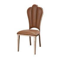 Chaise de salle à manger de luxe de restaurant d'hôtel de jambes d'acier inoxydable de cuir mou d'unité centrale de couleur blanche confortable facile à nettoyer