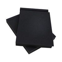 Éponge Studio Noir Moniteur Haut-Parleur Isolation Absorption Mousse Acoustique Antidérapant Absorbant les Chocs Subwoofer Insonorisation Pad