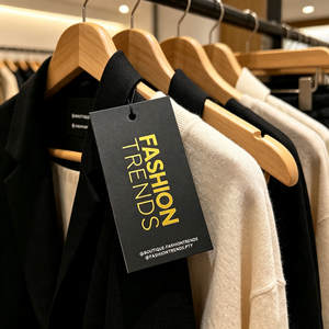 Etichetta Personalizzata con Nome del Marchio in Lamina d'Oro ad Alto Contrasto per Abbigliamento Streetwear <span class=keywords><strong>di</strong></span> Marchi <span class=keywords><strong>di</strong></span> Moda Rapida - Product Image 2