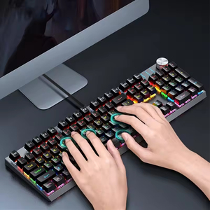 Clavier mécanique 104 touches pleine taille rétroéclairé RGB anti-ghosting filaire pour le jeu et le bureau - Product Image 6