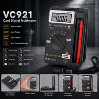 Multimeter Digital Presisi Tinggi Xinsu 0.5% dengan Buzzer, Portabel, Peralatan Uji Universal Mini untuk Perbaikan Listrik 600V, Garansi 6 Bulan