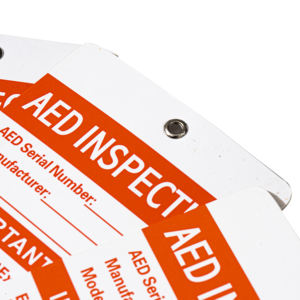 Etichette di controllo del defibrillatore esterno automatizzato per manichino segno di risposta di emergenza - Product Image 5