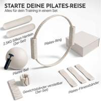 Accessoires de fitness pour la maison : Ensemble Pilates et Yoga, Écologique, Antidérapant, Durable, Lavable, Haltère en silicone Power Ring Beam