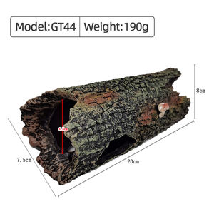 플라스틱 PET 수지 수족관 유목 장식 중공 나무 나무 대피소 구멍 어항 야외 데스크탑 생활 사무실 사용 가방 - Product Image 4