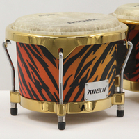 Factory Wholesale Solid Wood Classic Bongo Drum One-Piece High Quality Ergonomic Latin Percussion Instrument Imported Hand Drum
