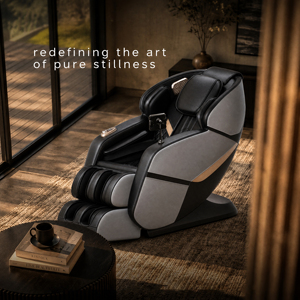 Chair Zero Gravity 3D Track Airbag <b>Heating</b> Voice Control Foot Roller Stretch Recliner - Product Image 1