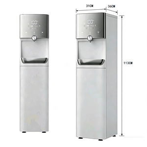 Distributeur d'eau sur pied OEM avec purificateur instantané chaud et froid, filtre vertical UF – Obtenez de l'eau chaude, froide et tiède. Profitez instantanément - Product Image 1