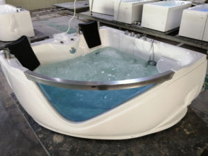 Baignoire d'hydrothérapie de spa pour adultes, style japonais, avec oreiller, jupe à trois côtés, massage, balcon, hot tube, spa pour l'extérieur, fête - Product Image 6