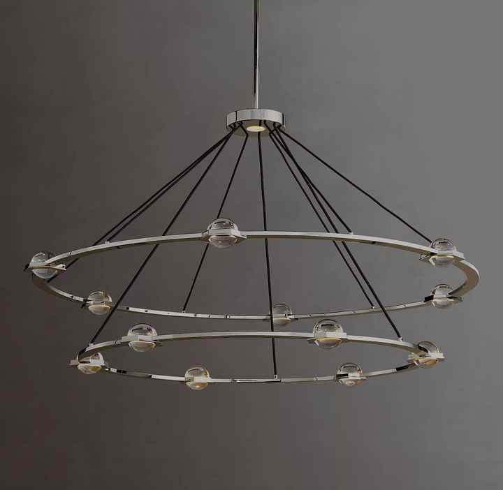 Nordic Luxury Modern Clear Loft Bubble Glass Ball Pendant Light K9 ...