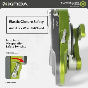 Xinda Troisième Génération <span class=keywords><strong>Série</strong></span> H H5 Descender – Équipement de Protection pour Travaux en Hauteur et Descente Rapide en Extérieur avec Anti-panique et Retardeur - Product Image 3