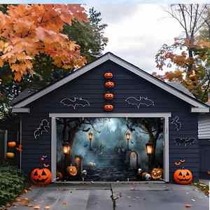Custom Printed Halloween Polyester <b>Banner</b> High Quality Waterproof for Halloween Party Home Yard Outdoor Decor - Product Image 2