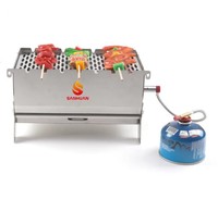 Barbecue à gaz en acier inoxydable, style 2026, portable, pliable, pour le camping en plein air