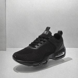 Chaussures de sport décontractées pour hommes, haute qualité, amorti, tissage volant, résistantes à l'usure, à lacets, rehaussantes, confortables pour la marche - Product Image 2