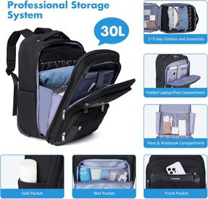 Sacs de camping souples et imperméables BSCI à roulettes, sacs à dos de sport à roulettes pour le voyage, la gym et les voyages sportifs - Product Image 3