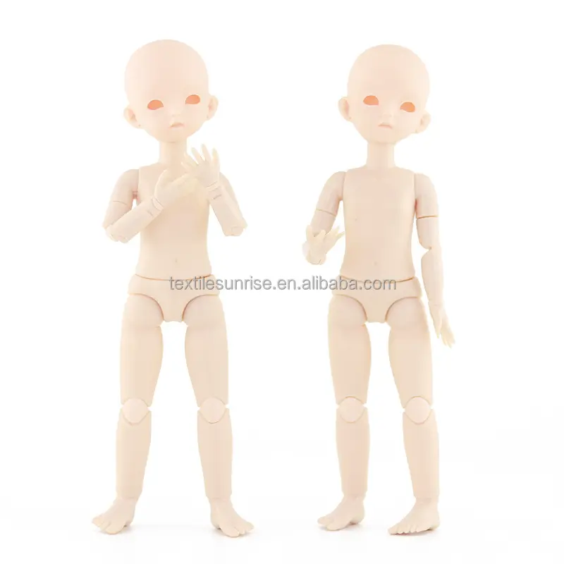 Groothandel 1/6 28Cm Vinyl Amerika Pop Lichaam Pvc Pop Met Hoofd Met Ogen Voor 28Cm Jointed Bjd Meisje body