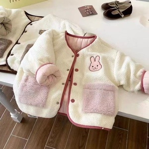 <span class=keywords><strong>Manteau</strong></span> matelassé chaud pour filles, en fibre de polyester, double face, épais, tendance, nouvelle collection hiver-<span class=keywords><strong>printemps</strong></span>-automne - Product Image 2