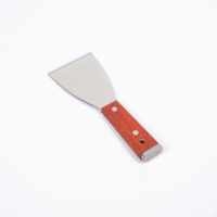 Kit d'outils à manche en bois de hêtre FSC, outils à main durables, outils de finition pour cloisons sèches, grattoir en acier au carbone pour une utilisation multifonctionnelle