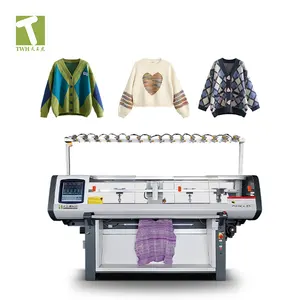 TWH single system customization best quality fully computerized automation sweater shirt knitting machine flat knitting machine