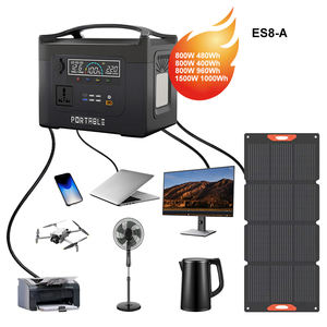 Station d'alimentation au lithium ternaire à onde sinusoïdale pure 200W solaire 220V50Hz 65W Type-C XT60 MPPT Lampe torche LED - Product Image 1