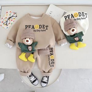 Conjunto de <span class=keywords><strong>Ropa</strong></span> Casual para Niños, Sudadera de Manga Larga con Estampado de Dibujos Animados en 3D y Pantalones, Precio de Fábrica - Product Image 6