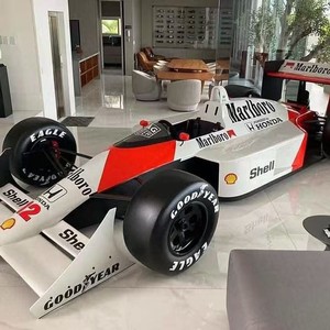 Soporte de exhibición personalizado para modelo de coche de carreras F1 de metal, estilo industrial, preensamblado y con recubrimiento en polvo, para decoración. - Product Image 3