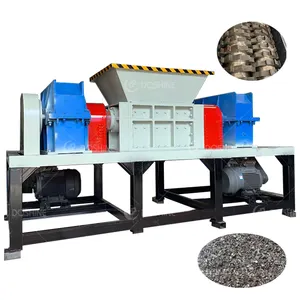 Factory Sale Price Plastic Crushing Double Shaft Shredder Machine For Sale Waste Textile Shredding Machine