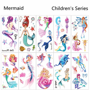 Diseño personalizado Tatuajes Temporales <span class=keywords><strong>Diamante</strong></span> y Flor Sirena Temas-Premium Tattoo Stickers - Product Image 5