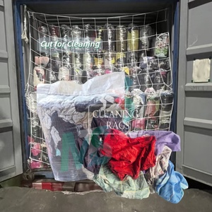 Trapos de Limpieza de Algodón Reciclado de Alta Calidad, Trapos de Color Oscuro, Trapos de Camiseta, Trapos Industriales - Product Image 1