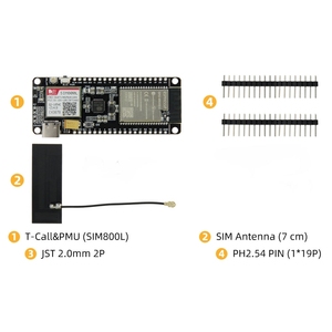 Carte de développement TTGO T-Call&PMU <span class=keywords><strong>ESP32</strong></span> <span class=keywords><strong>SIM800L</strong></span> CH9102, module sans fil WiFi BT, carte de circuit AXP192 - Product Image 6