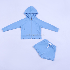 Sweat-shirt pour enfants filles, veste à capuche à manches longues, short de course pour l'école, les jeux en plein air et les vêtements de tous les jours - Product Image 4