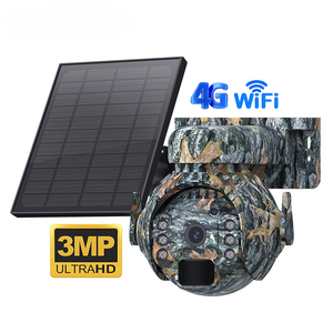 Mini Cámara de Vigilancia HD 3MP con Energía Solar 4G, Visión Nocturna, Tarjeta de Memoria, PTZ, IP65 Impermeable, Audio Bidireccional - Product Image 1