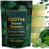 Emballages FSC personnalisés, CPNP, comprimés de douche à l'eucalyptus et à la menthe poivrée, huiles essentielles naturelles, diffuseurs de vapeur pour la douche, aromathérapie