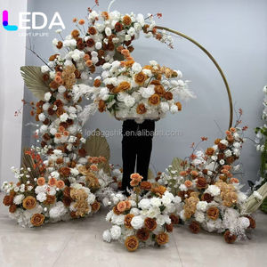 Arche de mariage circulaire en métal doré LEDA 7 pieds, élégante arche ronde pour la décoration d'événements, design d'arche lisse - Product Image 6