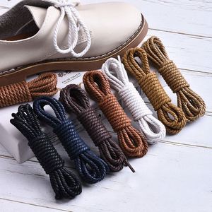 Meilleures ventes : Lacets en corde de chanvre tressée de 4 mm, cirés, imperméables, plusieurs couleurs disponibles, pour bottes Martin, chaussures décontractées en cuir, lacets ronds - Product Image 1