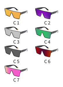 Lunettes de soleil rétro surdimensionnées 3512 pour hommes et femmes, style vintage, monture plate, verres miroir verts, protection UV400, forme carrée - Product Image 2
