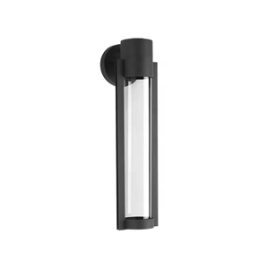 Moderno Exterior Negro Luz de pared LED Pasillo Jardín Lámpara de pared larga - Product Image 1