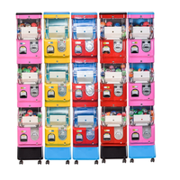 Distributeur automatique de capsules de jouets colorées 45-47mm, à monnayeur, 2 jeux, personnalisable en anglais, Lefu Lefu-084 pour centre commercial