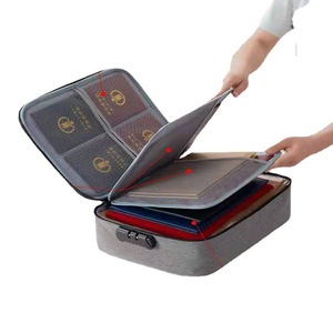 Organizador de documentos multicapa, estuche de almacenamiento de gran capacidad para viajes, porta certificados con bolsillos de malla - Product Image 2