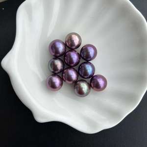 Perles d'eau douce sans graines, de forme goutte de riz, à trou traversant, de 11-12-13 mm, blanches, pour accessoires de bricolage - Product Image 2