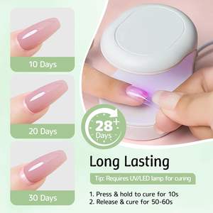 Adhesivo fuerte profesional respetuoso con el medio ambiente para pegamento de gel de uñas de larga duración - Product Image 4