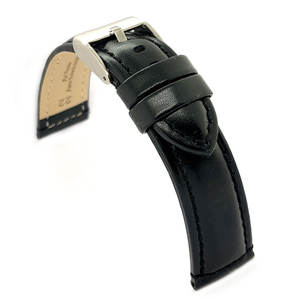 นาฬิกาสปอร์ตสุดหรู Diloy สายหนังแท้สีชมพูส้มคุณภาพสูงสแตนเลสขัดเงามันวาวขนาด20มม. สำหรับ iWatch - Product Image 1