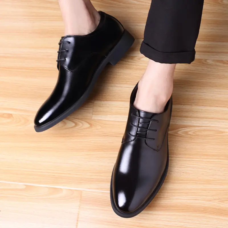 2022 Hot Sale Fashion Spring New Style Male Shoes Breathable Casual Men's Business Dress Leather Shoes